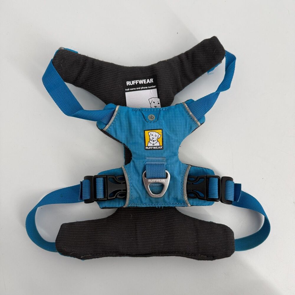 Ruffwear Front Range Chest Plate Dog Harness Size XS Blue Adjustable Nylon